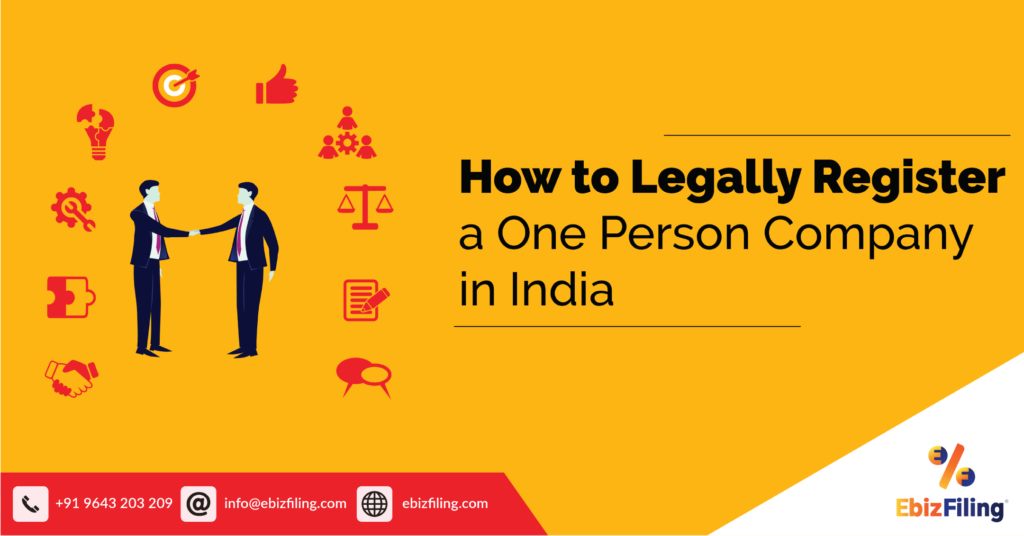 One Person Company registration, OPC registration