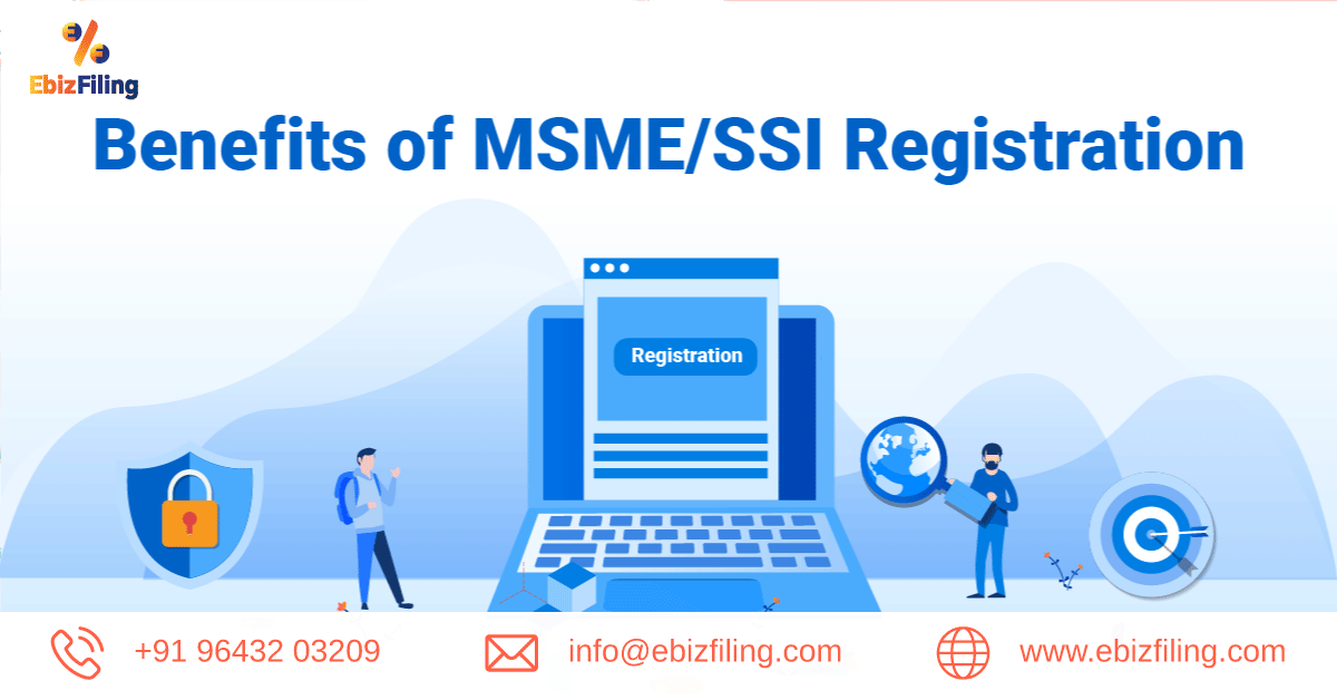 Benefits of SSI-MSME Registration, Opc Registration, Opc Registration in India, Ebizfiling, MSME Online Registration