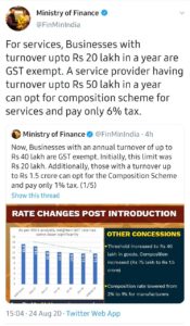 GST Composition Scheme, Composition Scheme under GST, Ebizfiling