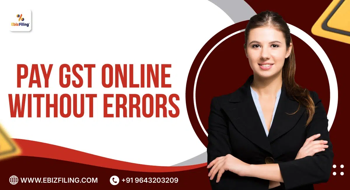 GST online payment process through GST portal for tax payment and return filing