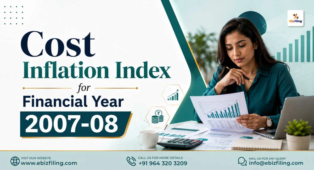 Cost Inflation Index for Financial Year 2007-08 in India