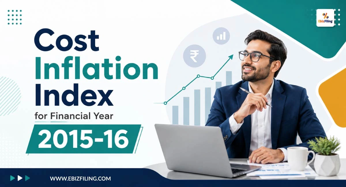 Cost Inflation Index for Financial Year 2015-16 in India