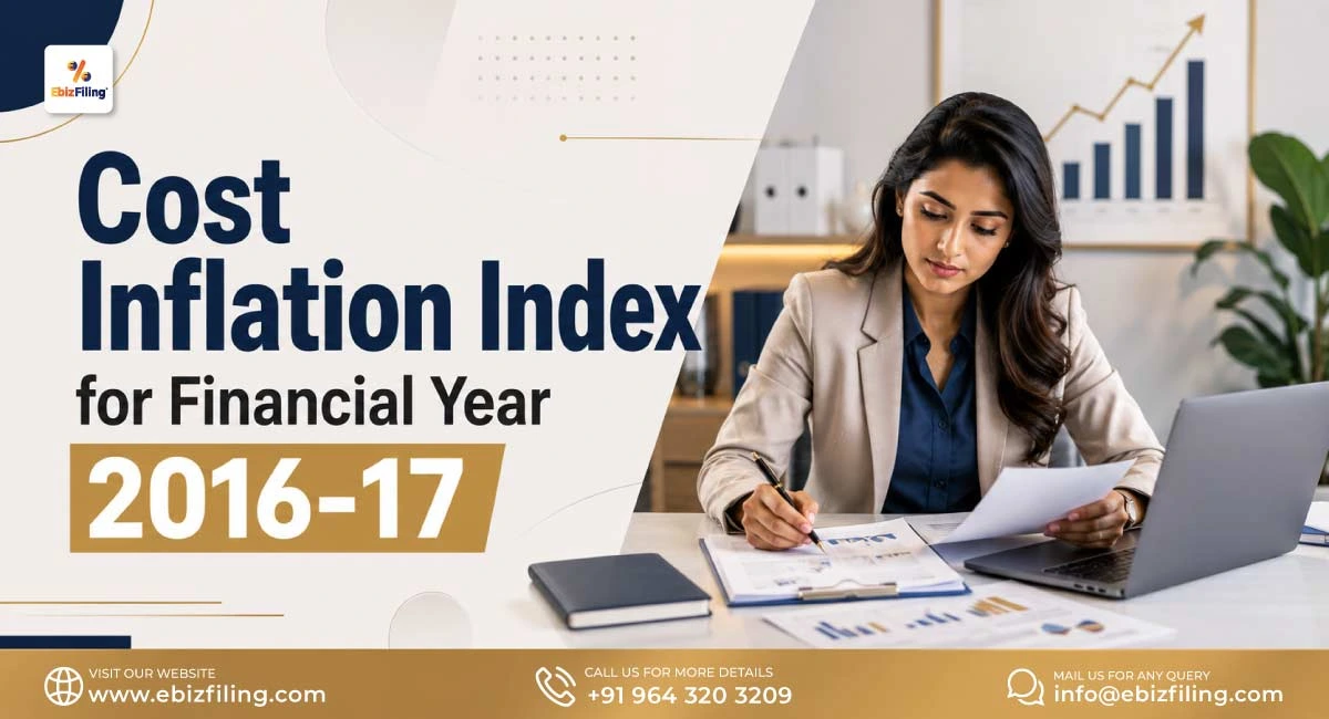 Cost Inflation Index for Financial Year 2016-17 in India