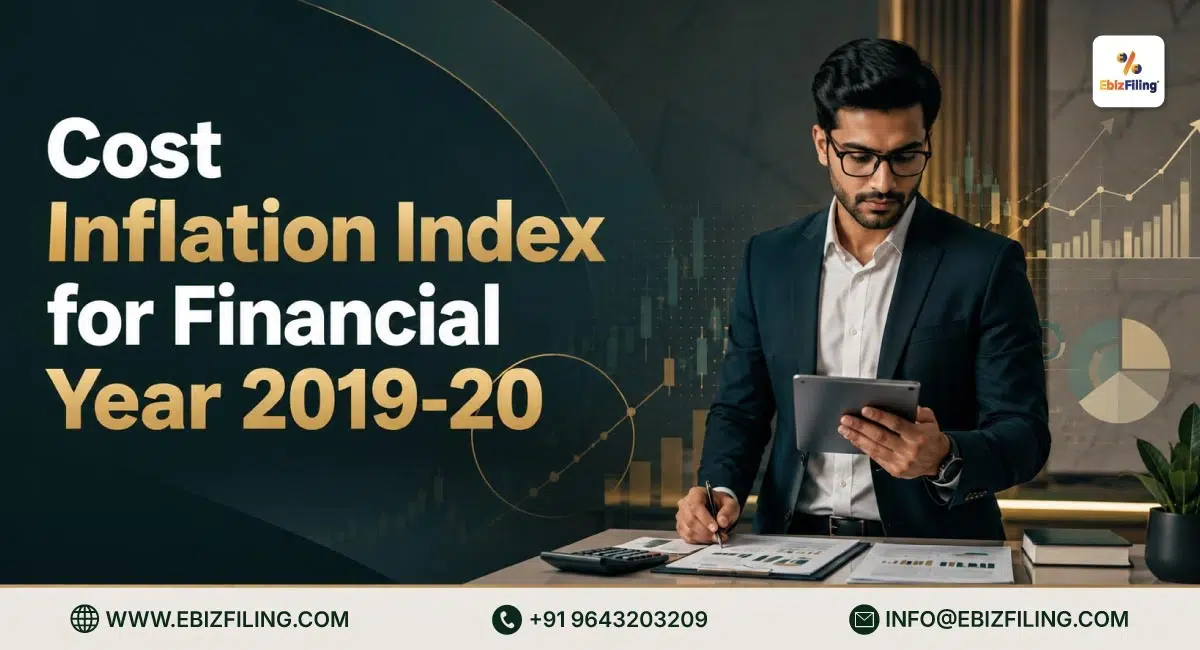 Cost Inflation Index for FY 2019-20 under Income Tax