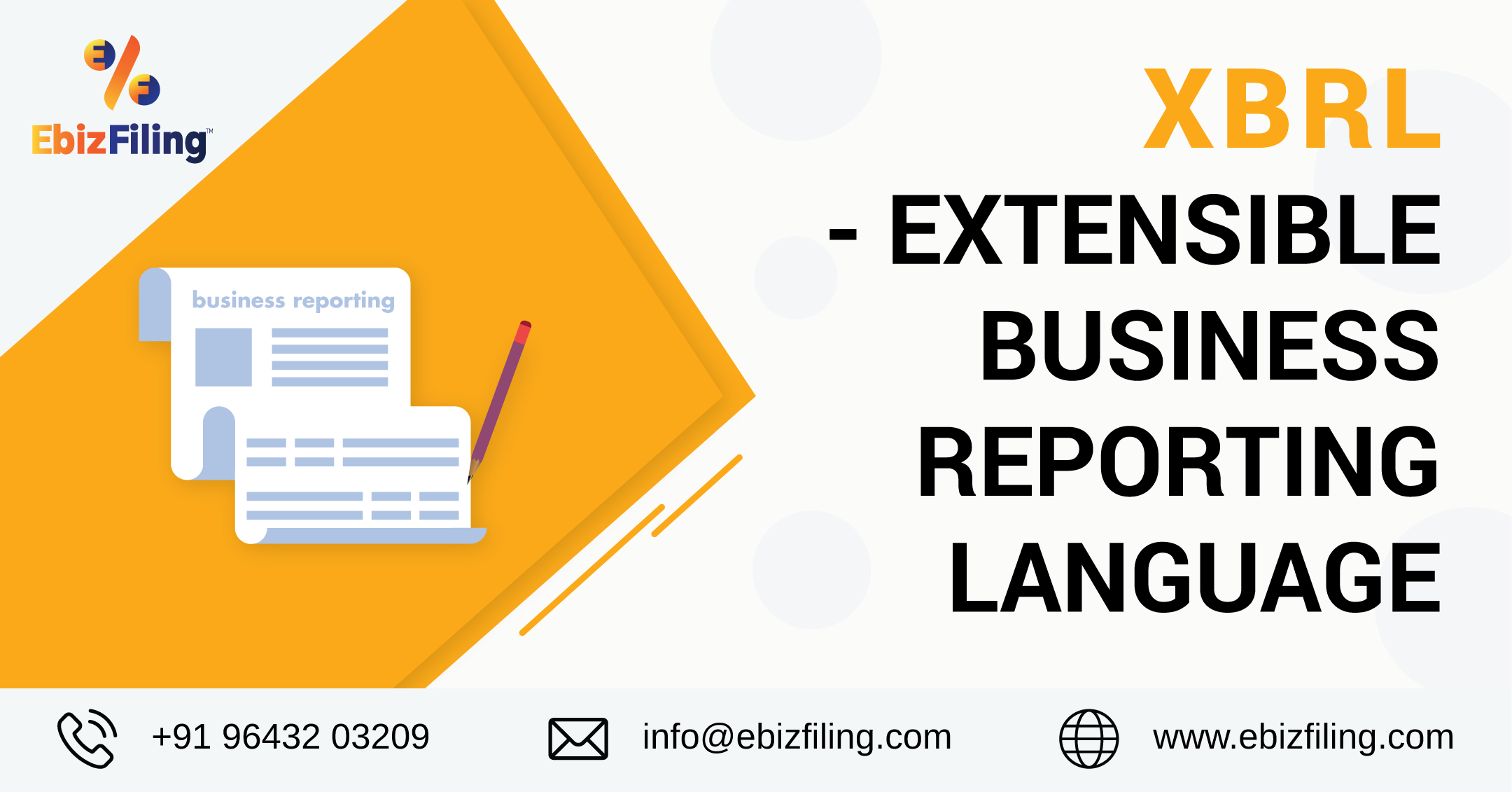 XBRL filing in India, Extensible Business Reporting Language, Annual filing in India