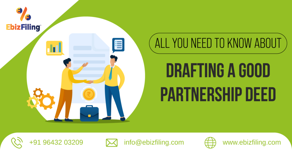 Partnership Deed, Importance of Partnership Deed, Ebizfiling