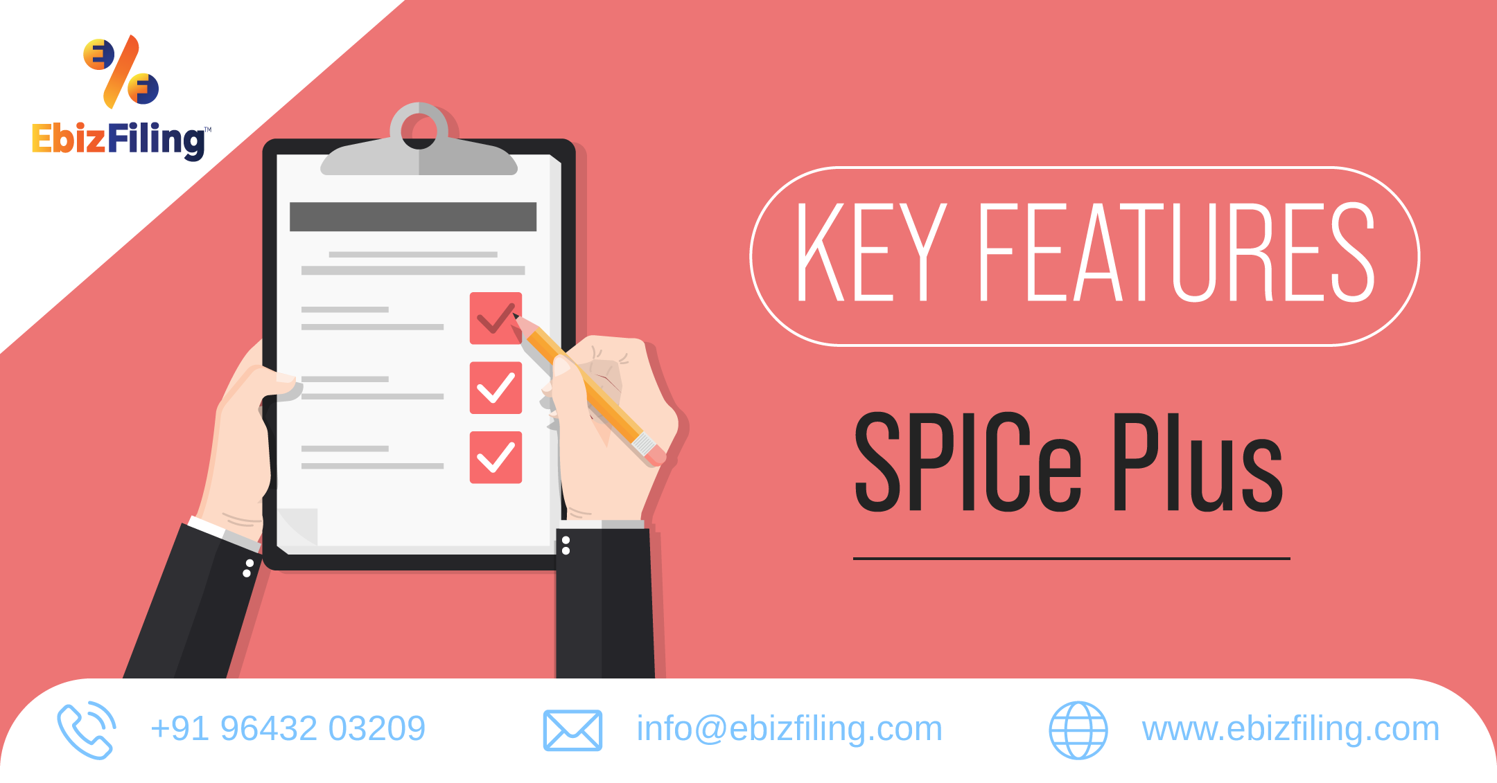 SPICe Plus, SPICe, Ease of Doing Business, Ebizfiling, MCA form SPICe plus