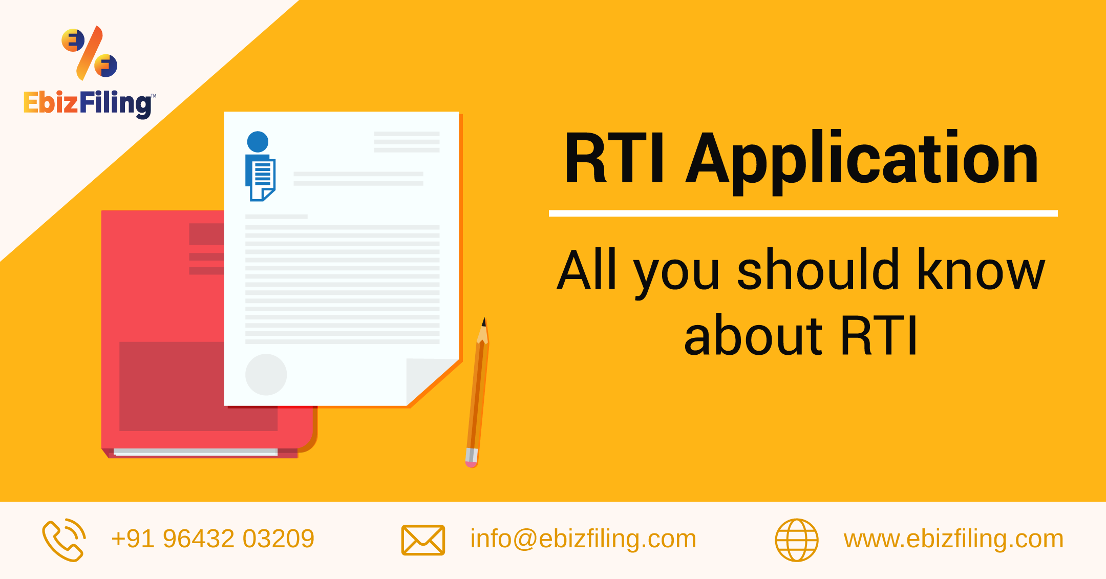 RTI Application, RTI, Right to information, EBizfiling, Government of India