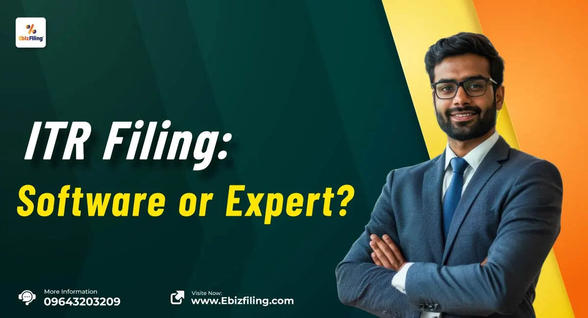 ITR-3 form filing with software vs tax expert comparison for income tax return