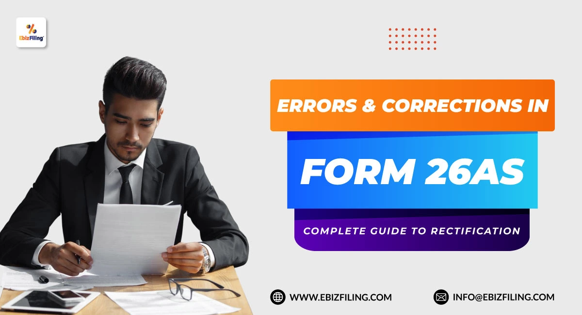 Errors and corrections in Form 26AS guide for accurate tax credit