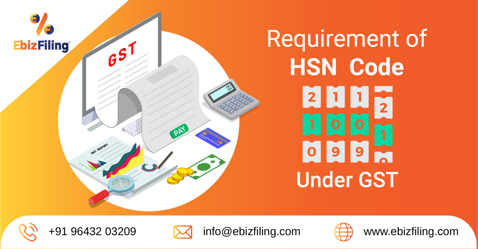 Requirement of HSN Code is mandatory w.e.f. 01.04.2021CBIC