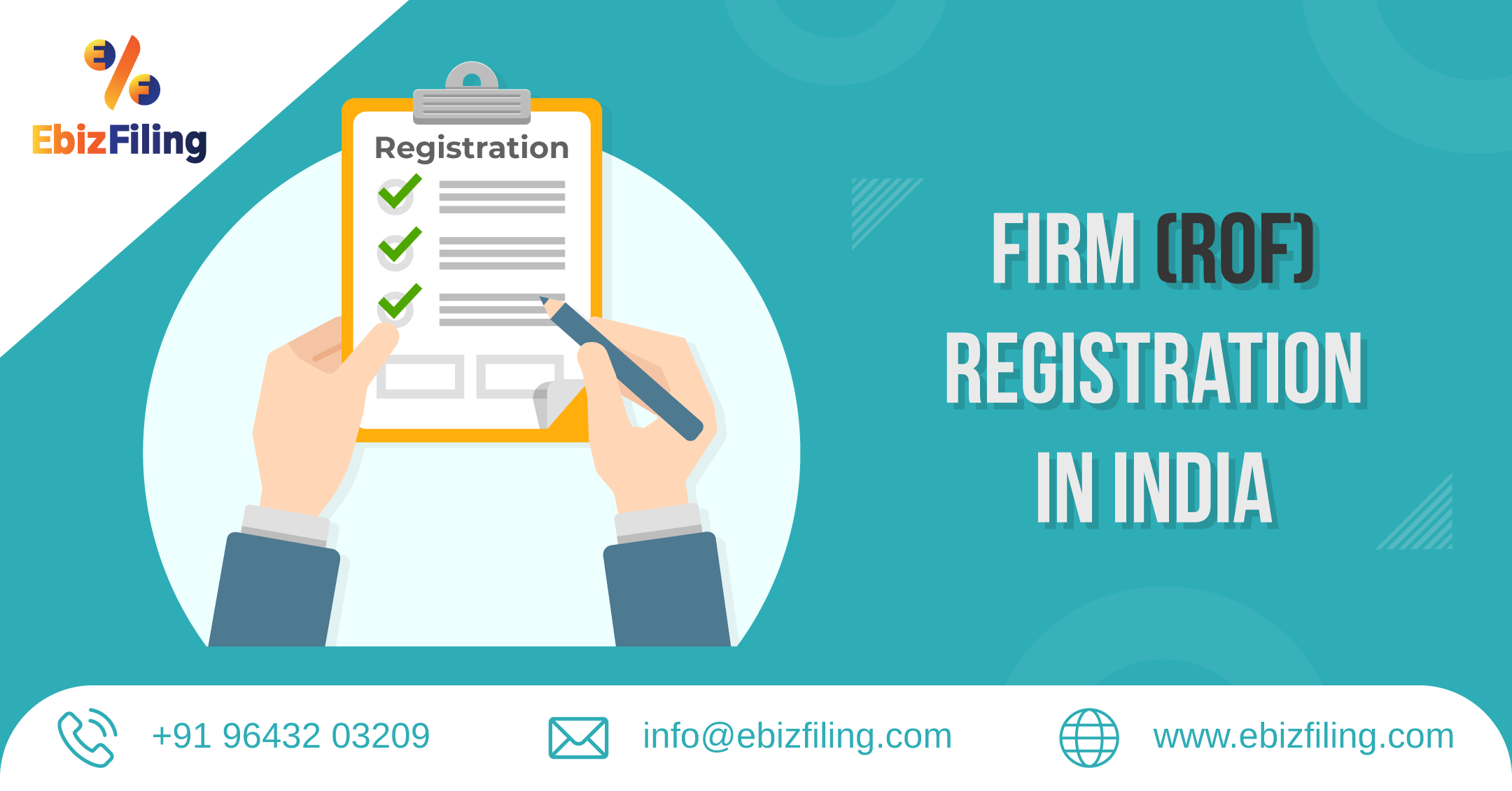 Firm Registration, ROF Registration, Partnership Firm Registration, ROF Registration in Gujarat, ROF Registration in Maharashtra, Ebizfiling