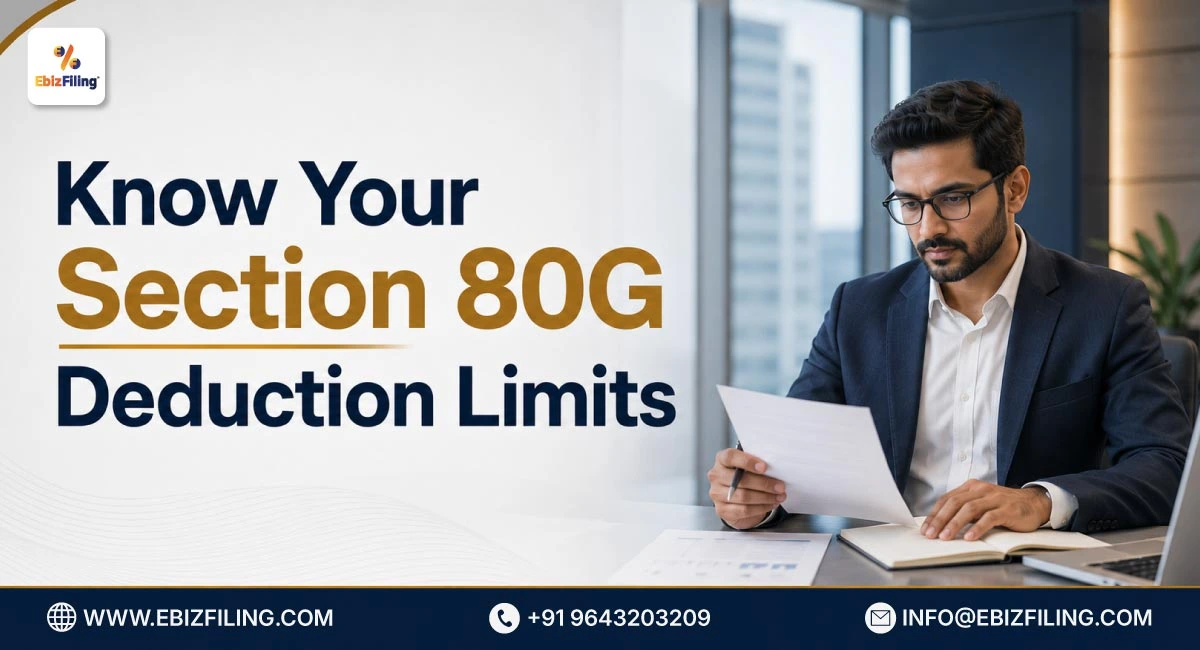 Donation deduction limits available under Section 80G