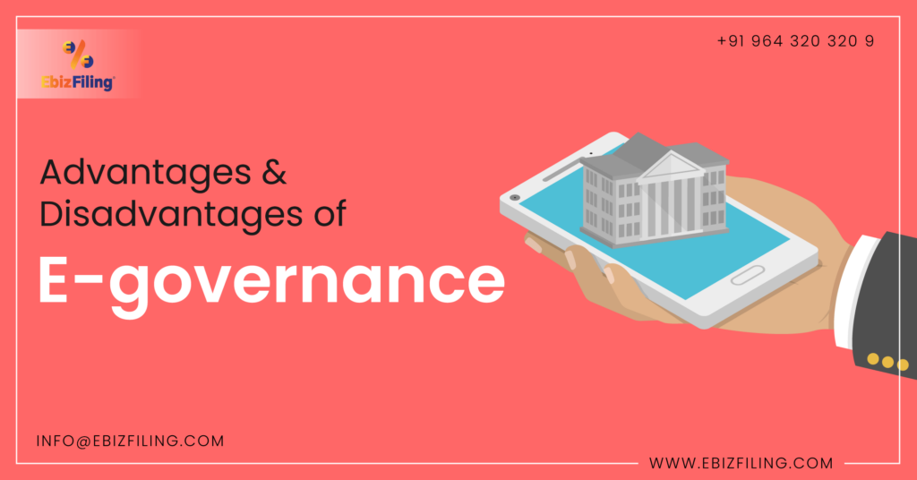 what is E-governance, Advantages and Disadvantages of E-Governance, Ebizfiling, Income tax