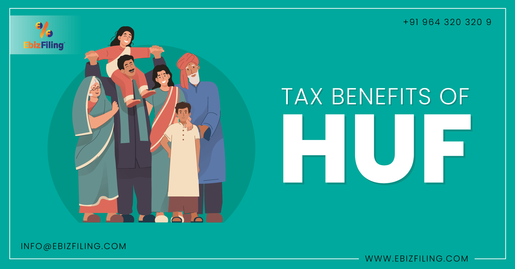 Hindu Undivided Family, Tax Benefits of HUF, HUF tax benefits, disadvantages of forming HUF, Ebizfiling