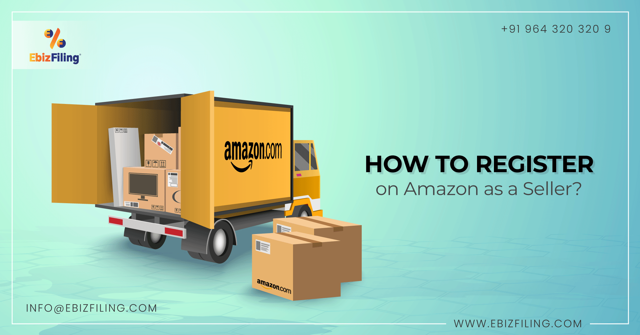 Amazon Seller Registration, how to register as an Amazon seller, Amazon registration fees, Amazon company registration, Ebizfiling