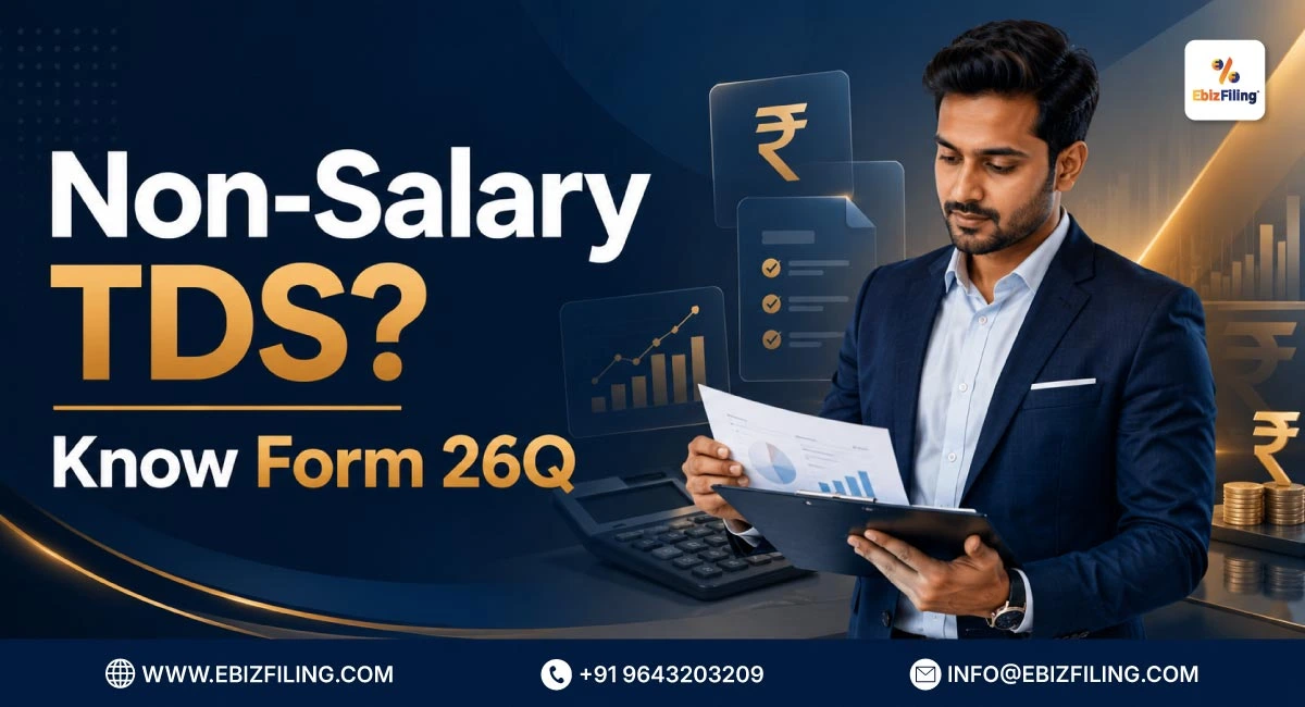 Form 26Q for reporting TDS deducted from non-salary payments