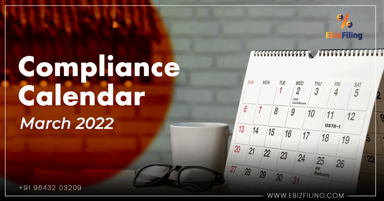Compliance Calendar March 2022
