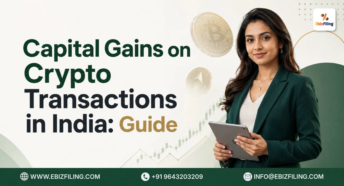 Capital gains tax on crypto transactions in India explained