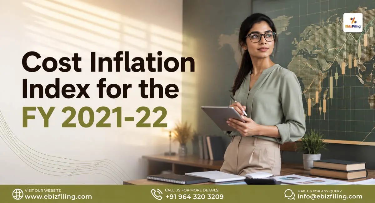 Cost Inflation Index for Financial Year 2021-22 in India