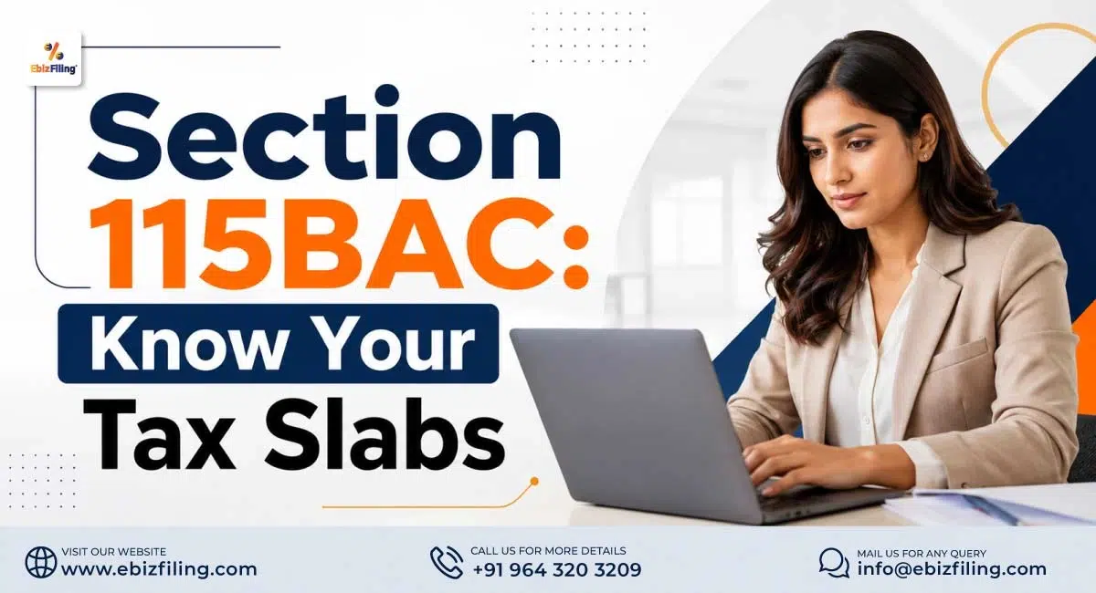 Income tax slabs under Section 115BAC new tax regime
