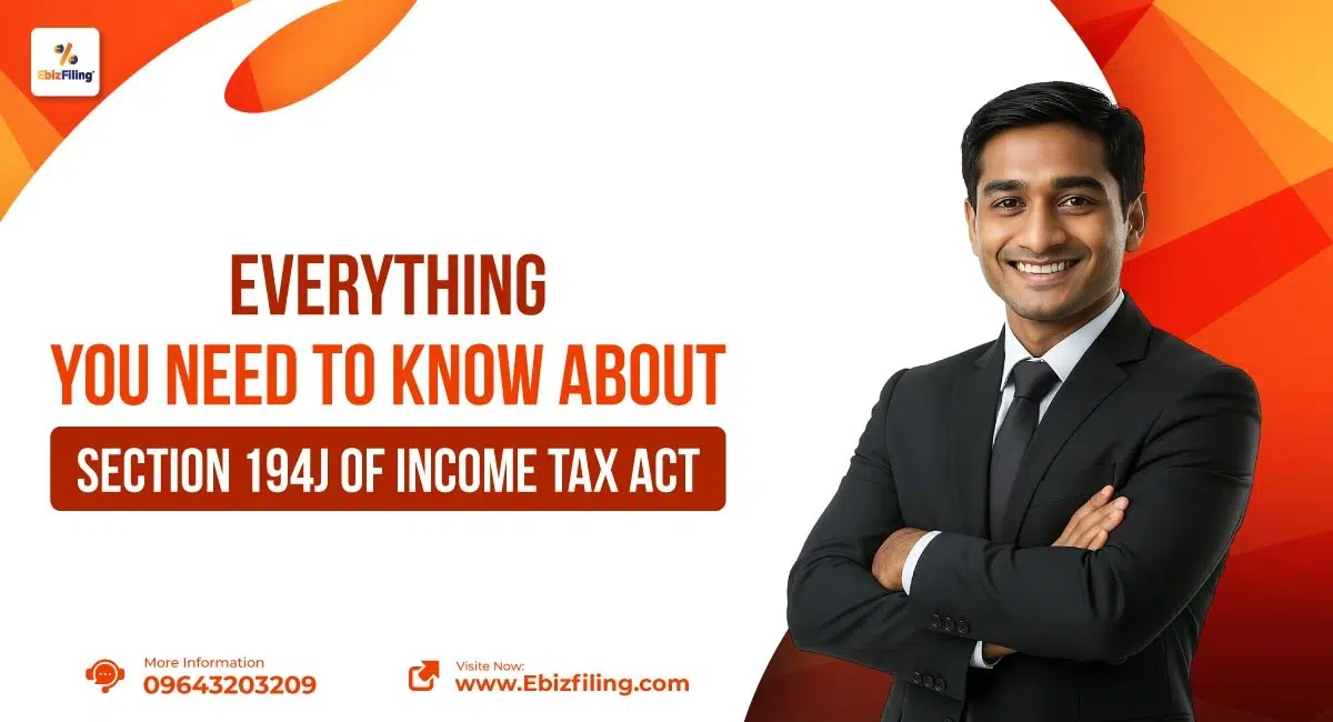 Section 194J of the Income Tax Act on TDS for professional fees