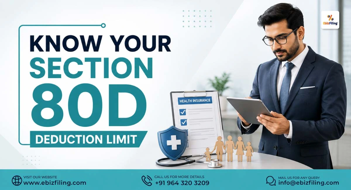 Section 80D deduction limits for health insurance premiums