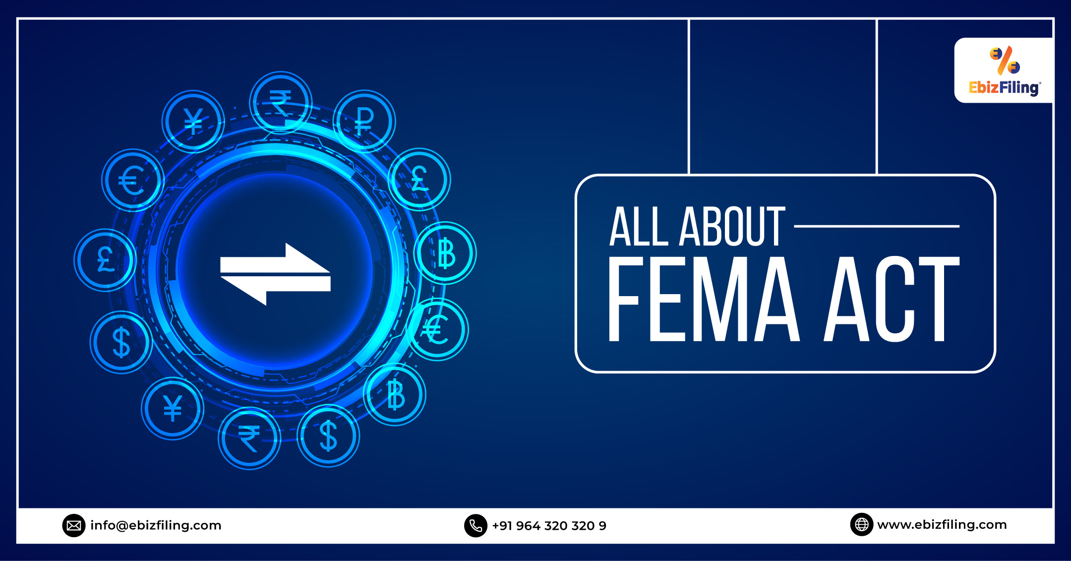 Foreign Exchange Management Act, FEMA Applicability, Penalty under FEMA Act, What is FEMA Act, Ebizfiling