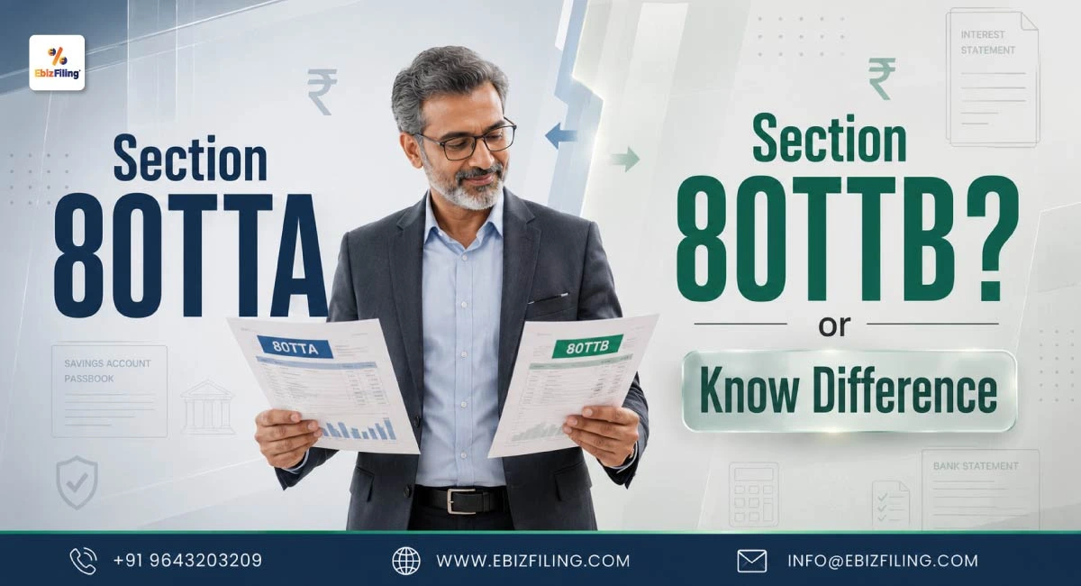 Comparison of deductions under Sections 80TTA and 80TTB