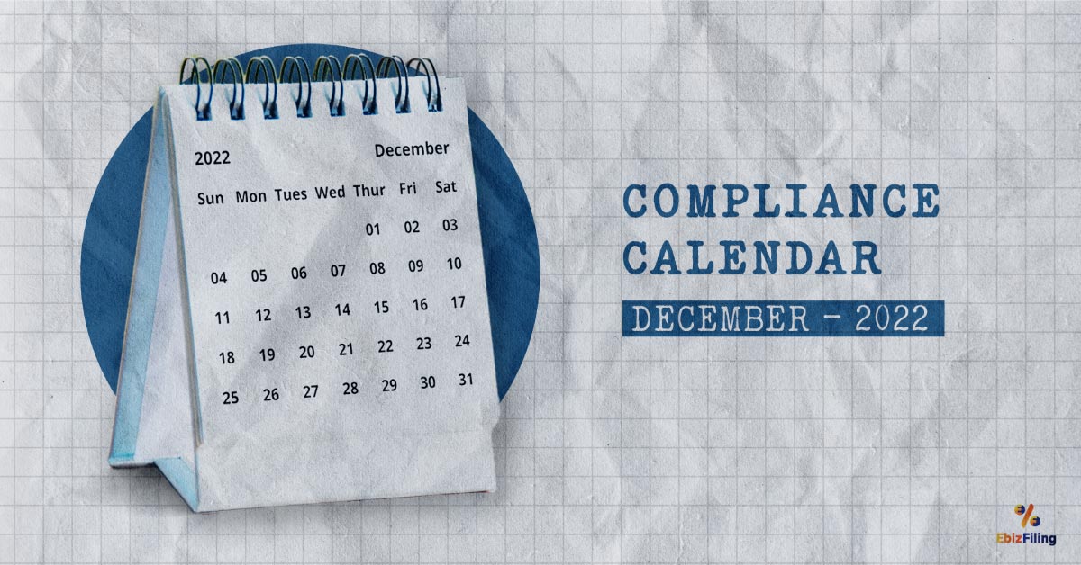 compliance calendar december 2022
