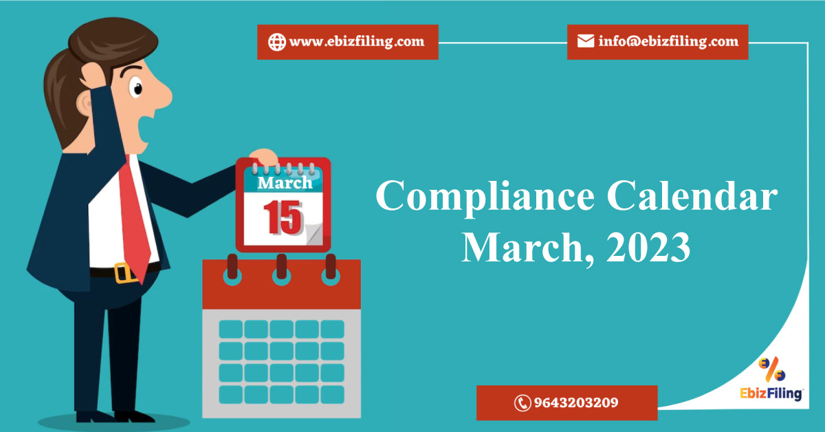 compliance calendar march 2023