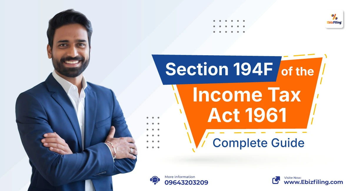 Section 194F of the Income Tax Act explained with key provisions