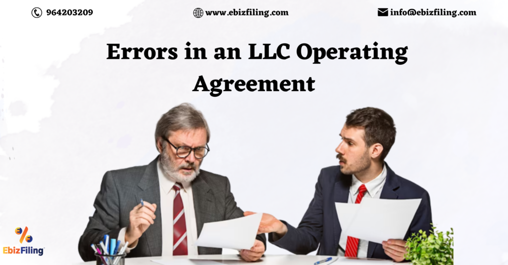 Errors In An LLC Operating Agreement Ebizfiling