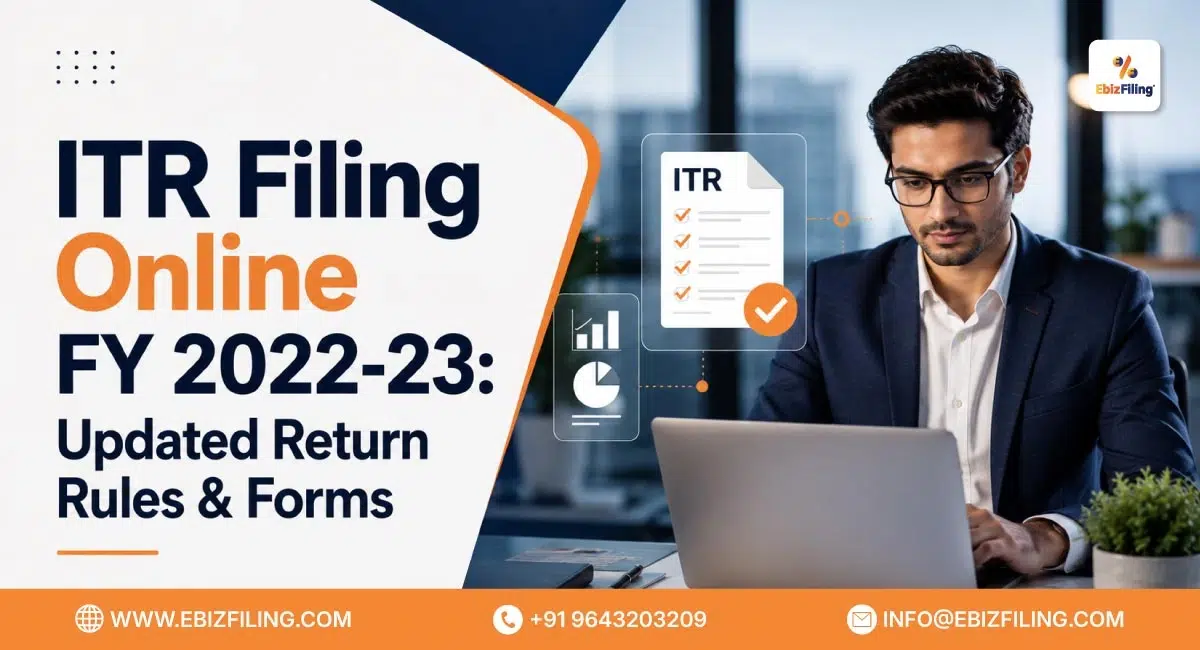 ITR filing online for FY 2022-23 and updated return rules