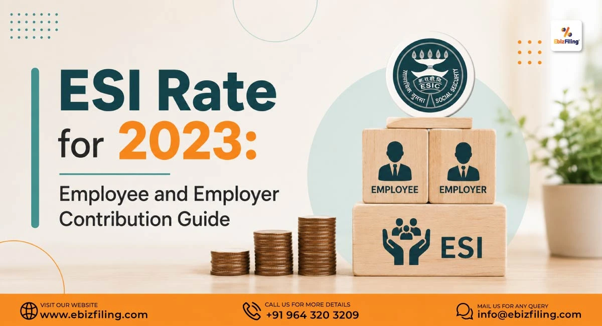 ESI rates for 2023 and employee and employer contributions