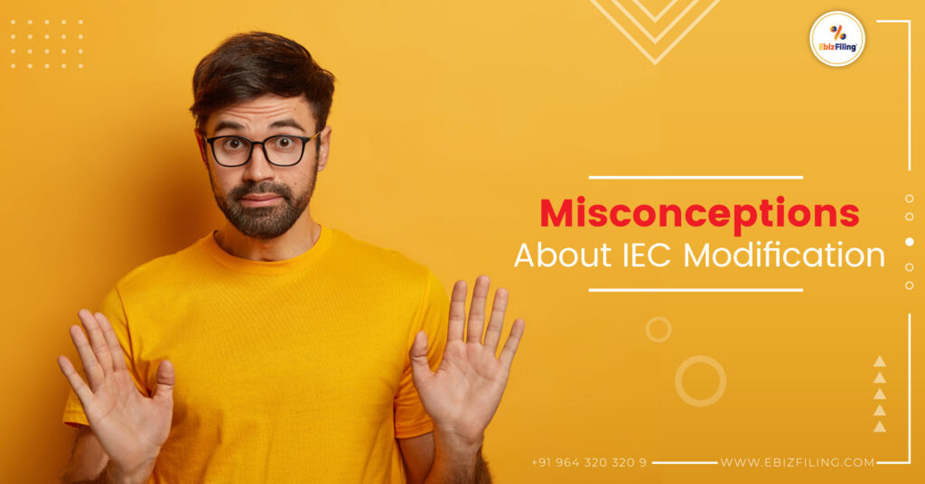 Misconception about IEC modifications, IEC modifications, Import Export Code, Ebizfiling