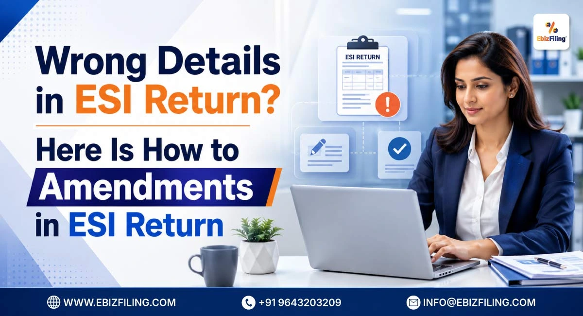 How to amend wrong details in an ESI return