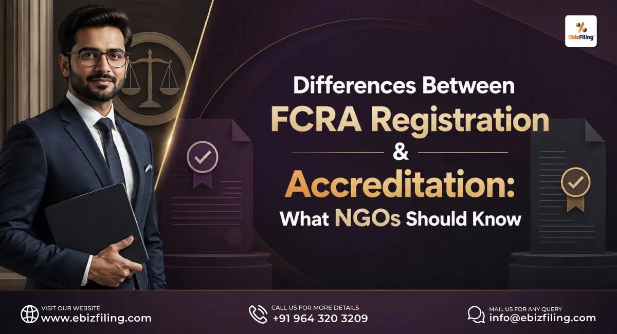 FCRA registration vs accreditation for NGOs explained