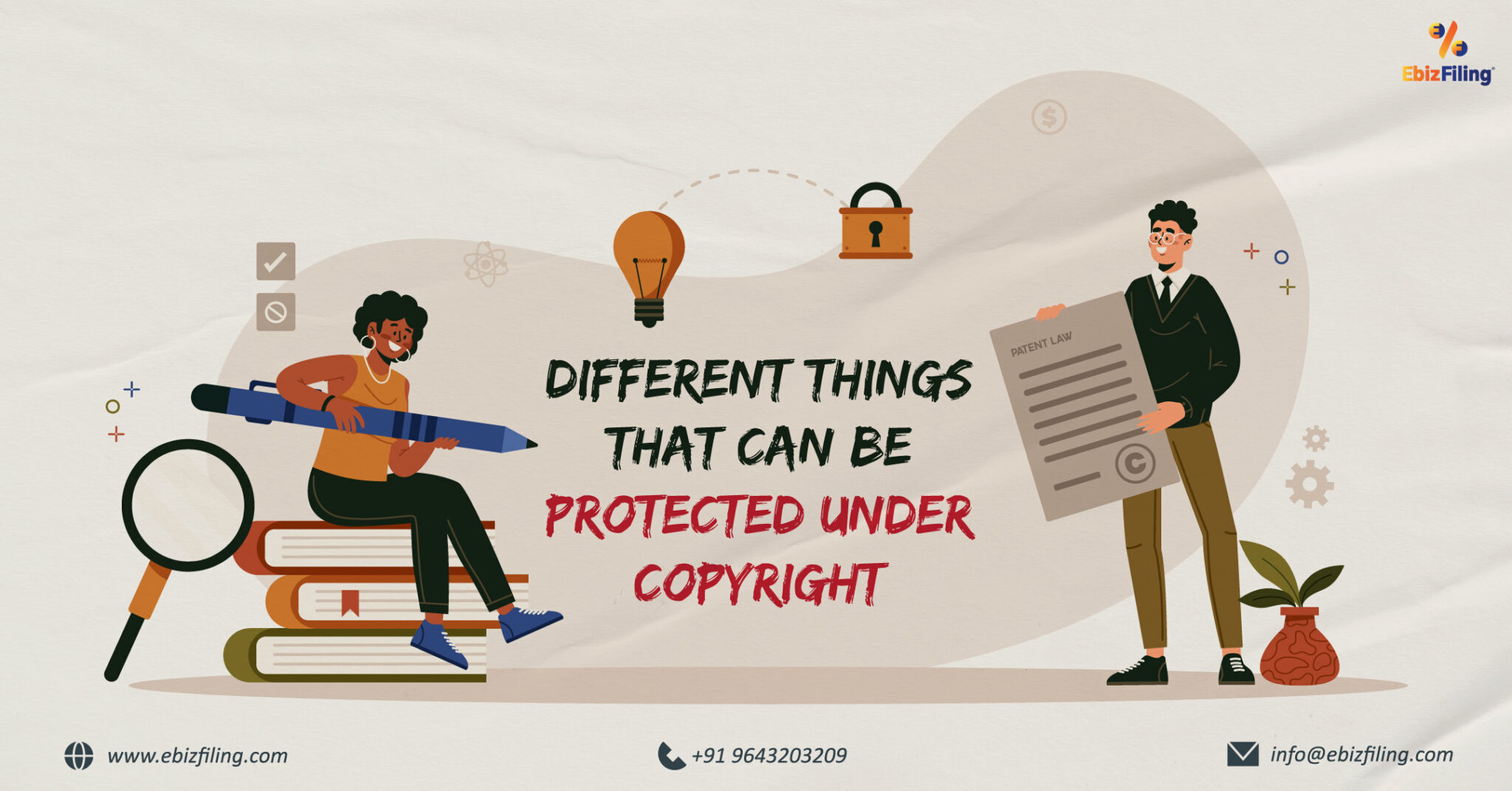 What are the things that cannot be protected under copyright?