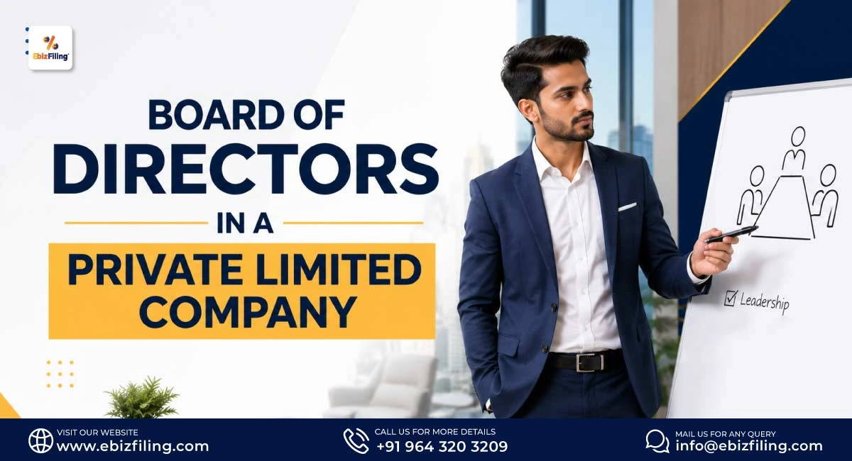 Board of directors in a private limited company in India