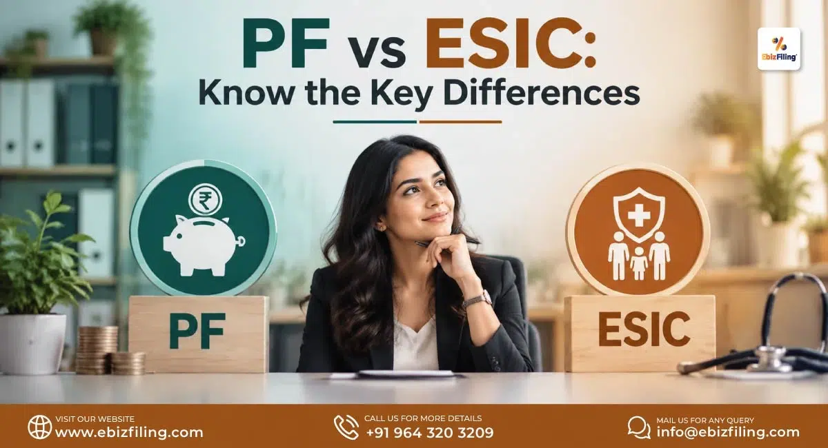 PF vs ESIC key differences in employee social security