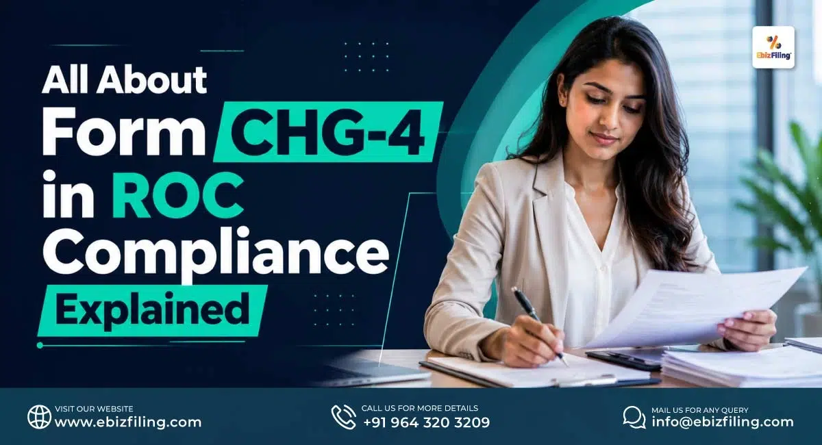 Form CHG-4 filing for satisfaction of charge under ROC compliance