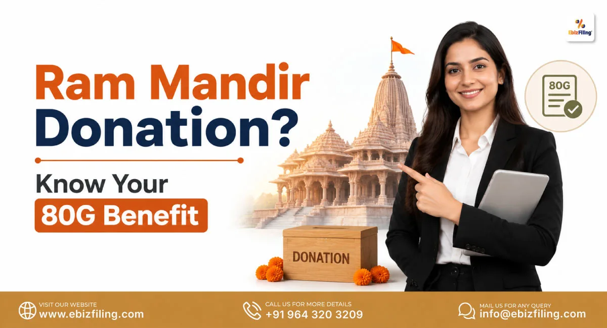 Ram Mandir donation 80G tax benefit and deduction rules