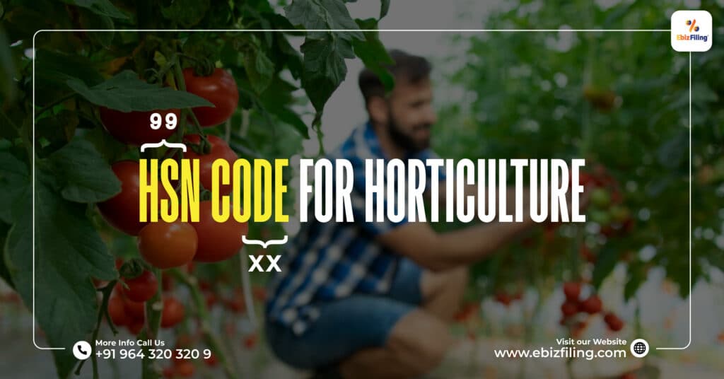 HSN Code of Horticulture