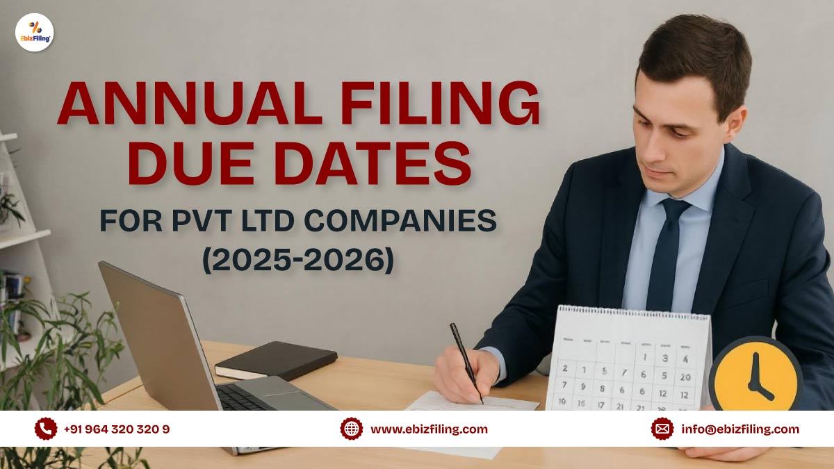 Compliance Calendar for Pvt Ltd company 2025-26