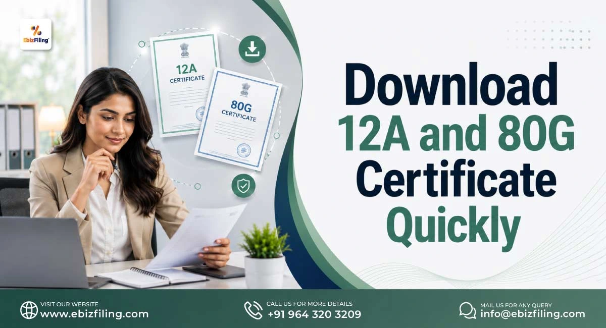 Steps to download 12A and 80G certificates online