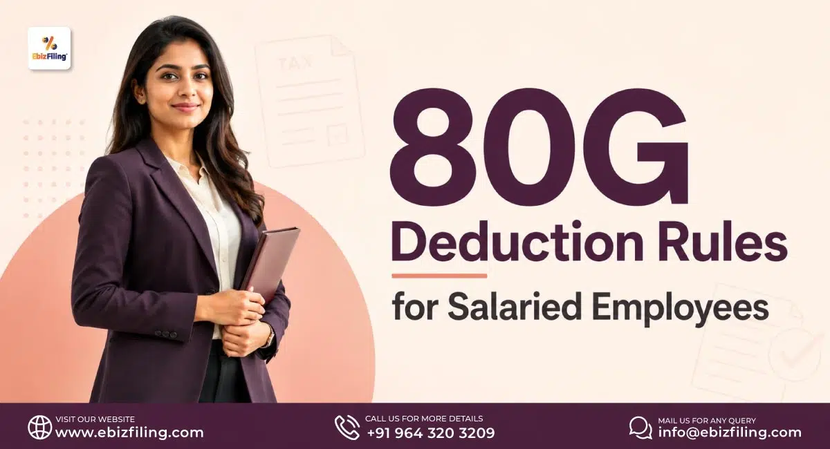 80G deduction rules for salaried employees in India