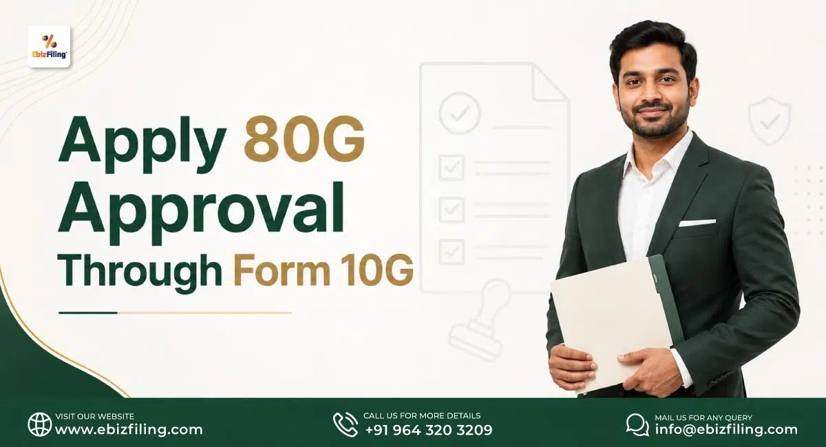 Apply for 80G approval through Form 10G in India