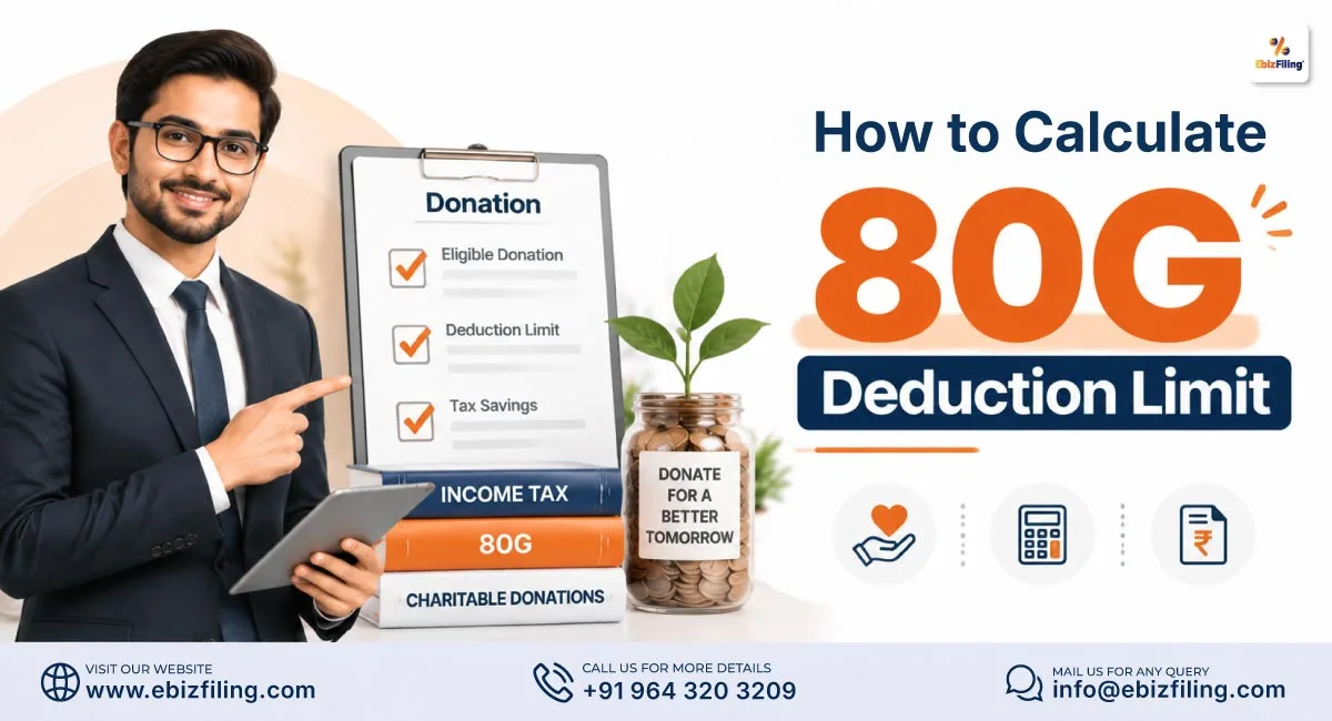 How to calculate the 80G deduction limit for donations