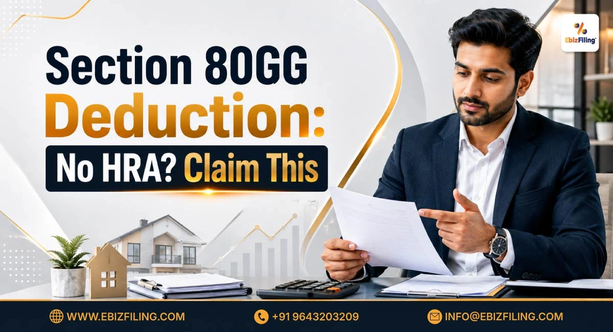 Claim a tax deduction under Section 80GG without receiving HRA